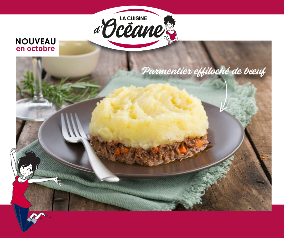 Parementier effilochée de boeuf, plat appertisé La Cuisine d'Océane